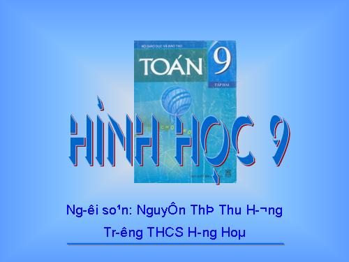 Chương IV. §3. Hình cầu - Diện tích mặt cầu và thể tích hình cầu