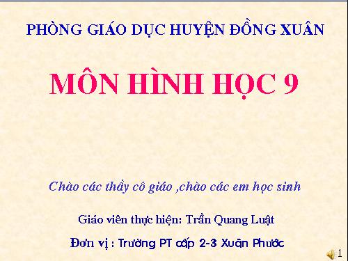 Chương IV. §1. Hình trụ - Diện tích xung quanh và thể tích của hình trụ