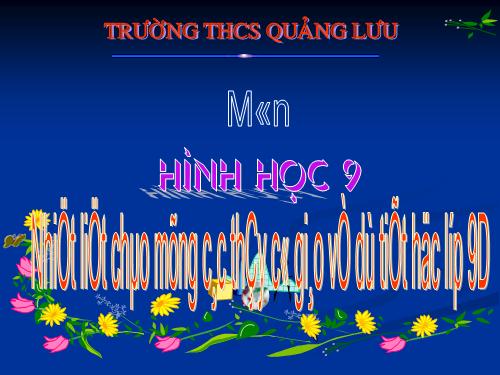 Chương III. §3. Góc nội tiếp