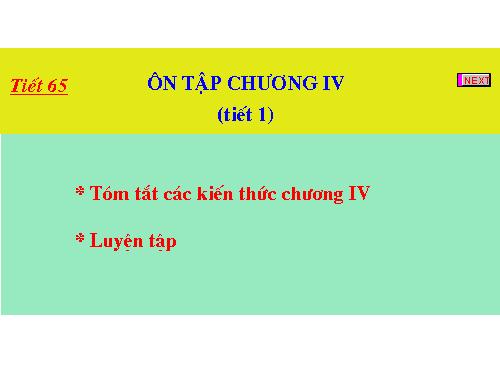 Ôn tập Chương IV. Hình trụ. Hình nón. Hình cầu