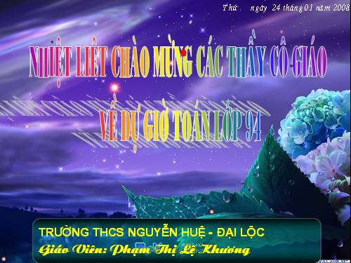 Chương III. §2. Liên hệ giữa cung và dây