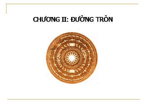 Chương II. §1. Sự xác định đường tròn. Tính chất đối xứng của đường tròn