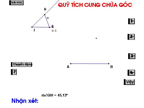 Bài giảng Cung chứa góc bằng Sketchpad