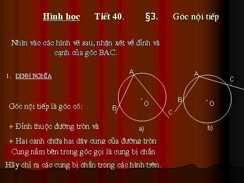 Chương III. §3. Góc nội tiếp