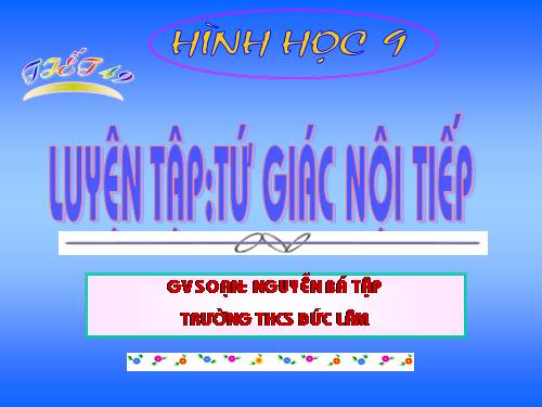 Các bài Luyện tập