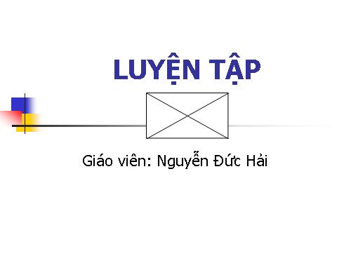 Các bài Luyện tập