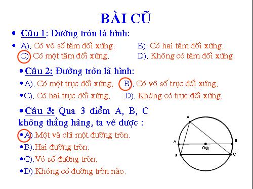 Chương II. §2. Đường kính và dây của đường tròn