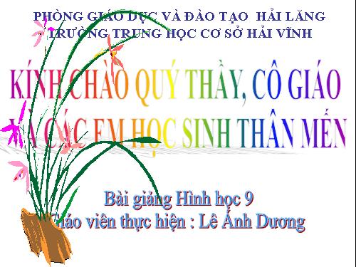 Chương II. §1. Sự xác định đường tròn. Tính chất đối xứng của đường tròn