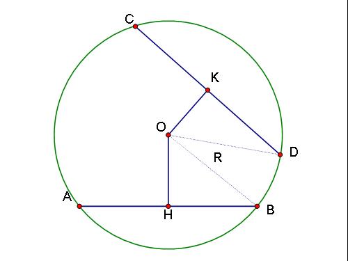 Chương II. §3. Liên hệ giữa dây và khoảng cách từ tâm đến dây