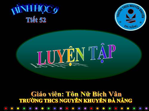 Các bài Luyện tập