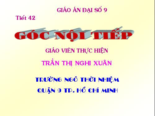 Chương III. §3. Góc nội tiếp