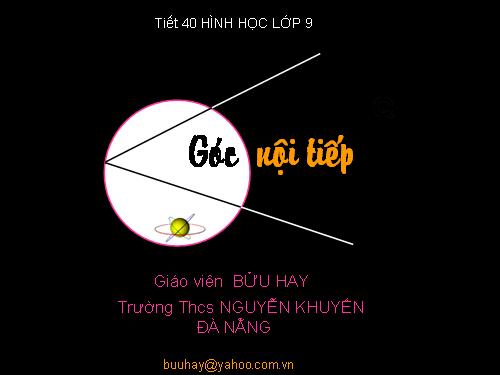 Chương III. §3. Góc nội tiếp