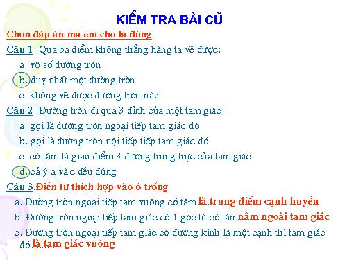 Chương II. §2. Đường kính và dây của đường tròn