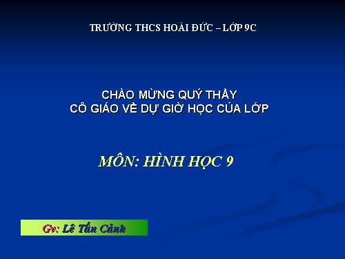 Chương II. §7-8. Vị trí tương đối của hai đường tròn