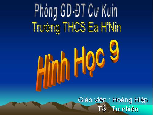 Chương IV. §1. Hình trụ - Diện tích xung quanh và thể tích của hình trụ