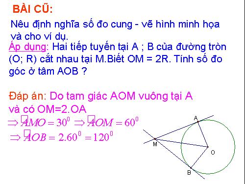 Chương III. §2. Liên hệ giữa cung và dây