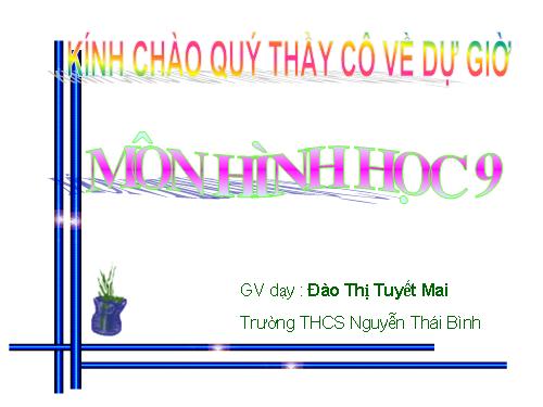 Chương IV. §1. Hình trụ - Diện tích xung quanh và thể tích của hình trụ