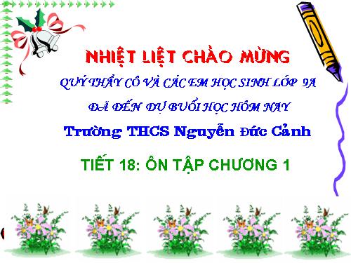 Ôn tập Chương I. Hệ thức lượng trong tam giác vuông