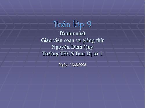 Chương III. §1. Góc ở tâm. Số đo cung