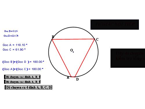 Tứ giác nội tiếp (Cho tiết 48)