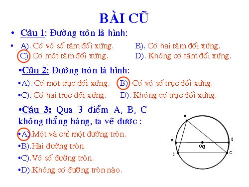 Chương II. §2. Đường kính và dây của đường tròn