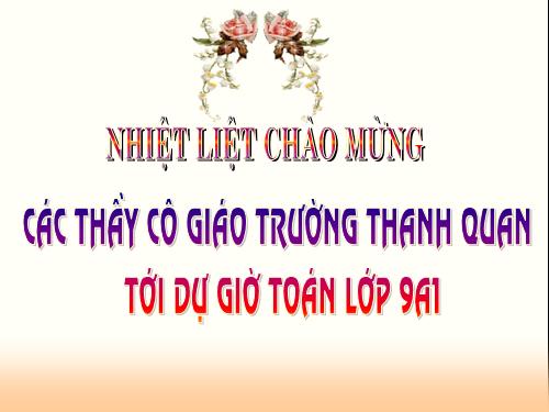 Chương IV. §1. Hình trụ - Diện tích xung quanh và thể tích của hình trụ