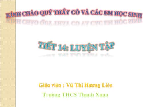 Các bài Luyện tập