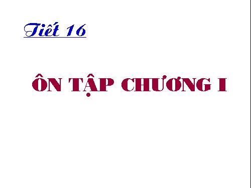 Ôn tập Chương I. Hệ thức lượng trong tam giác vuông