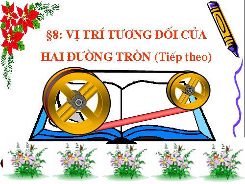 Chương II. §7-8. Vị trí tương đối của hai đường tròn