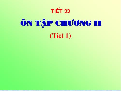 Ôn tập Chương II. Đường tròn