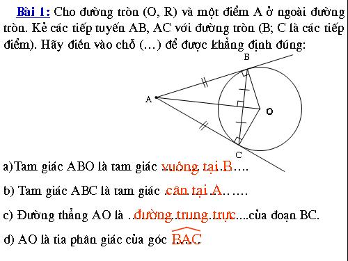 Ôn tập Chương II. Đường tròn