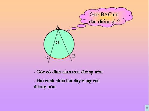 Chương III - Bài 3: Góc nội tiếp