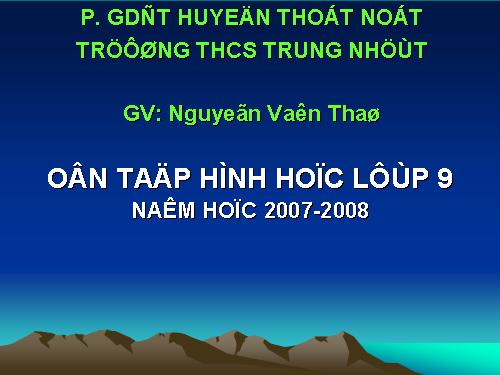 Ôn tập học kì I