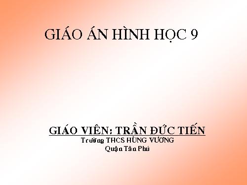 Chương I. §1. Một số hệ thức về cạnh và đường cao trong tam giác vuông