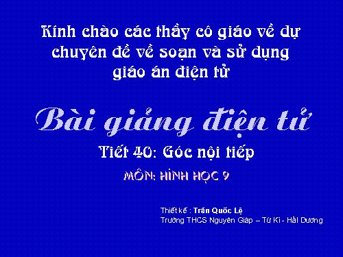 Chương III. §3. Góc nội tiếp