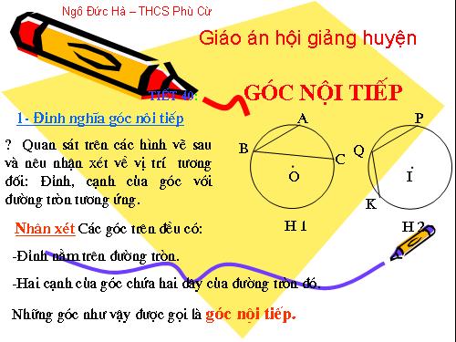 Chương III. §3. Góc nội tiếp