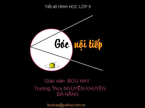 Chương III. §3. Góc nội tiếp