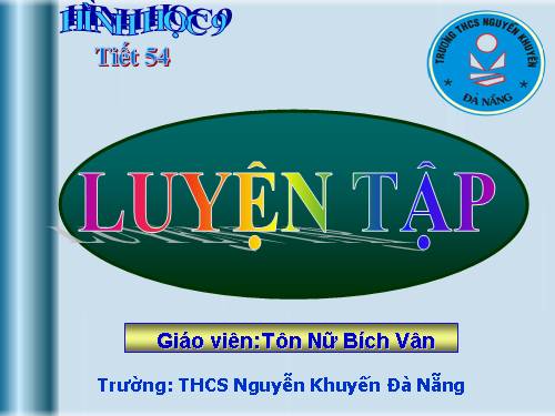 Các bài Luyện tập