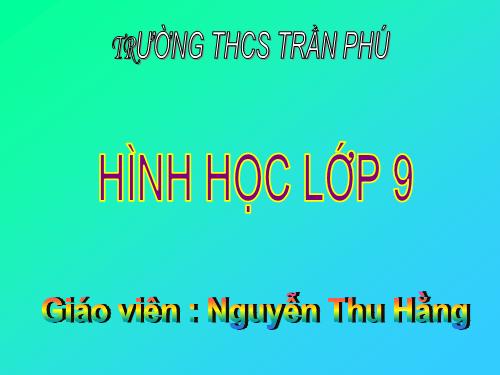 Chương I. §1. Một số hệ thức về cạnh và đường cao trong tam giác vuông