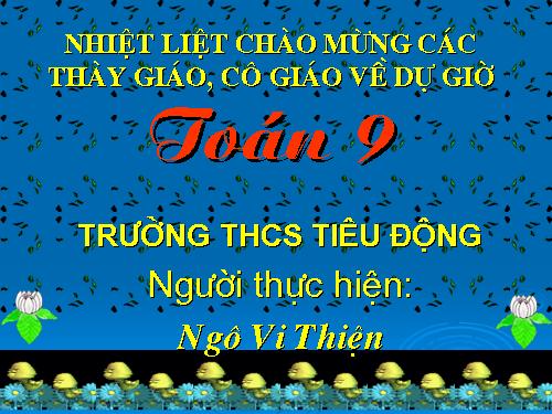 Chương II. §7-8. Vị trí tương đối của hai đường tròn