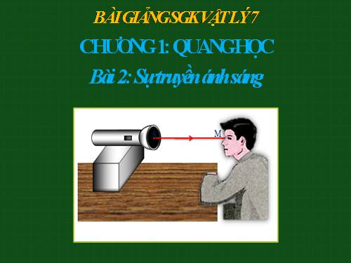 Bài 2. Sự truyền ánh sáng