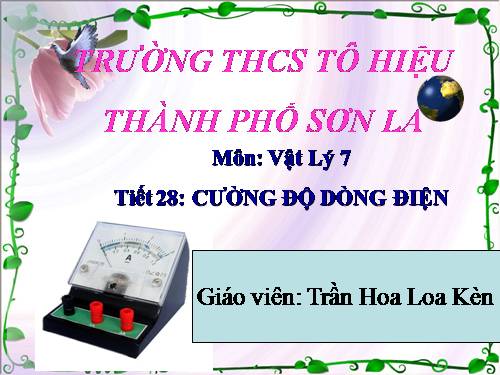 Bài 24. Cường độ dòng điện