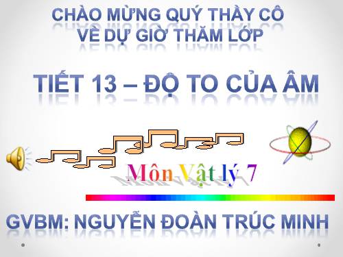 Bài 13. Môi trường truyền âm