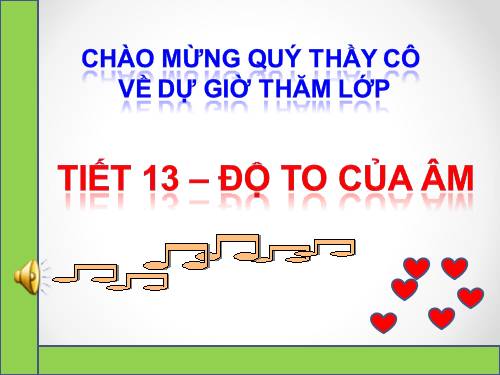 Bài 11. Độ cao của âm