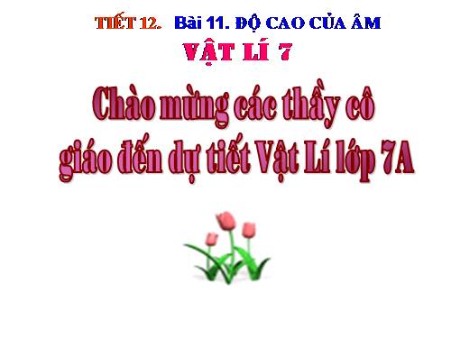 Bài 11. Độ cao của âm