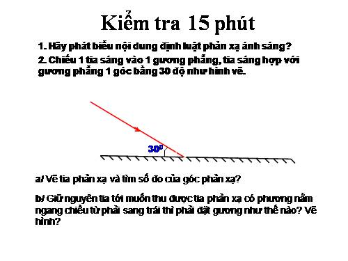 Bài 5. Ảnh của một vật tạo bởi gương phẳng