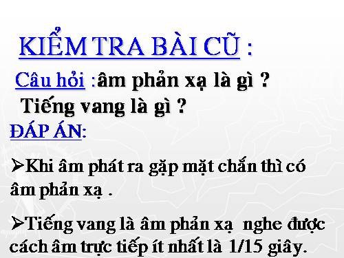 Bài 15. Chống ô nhiễm tiếng ồn