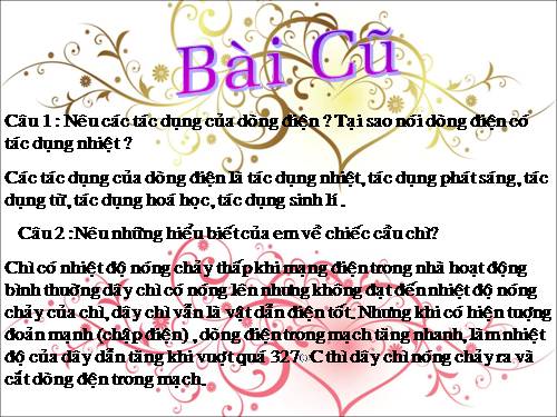 Bài 29. An toàn khi sử dụng điện