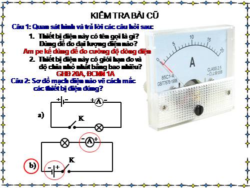 Bài 25. Hiệu điện thế