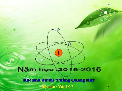 Bài 25. Hiệu điện thế